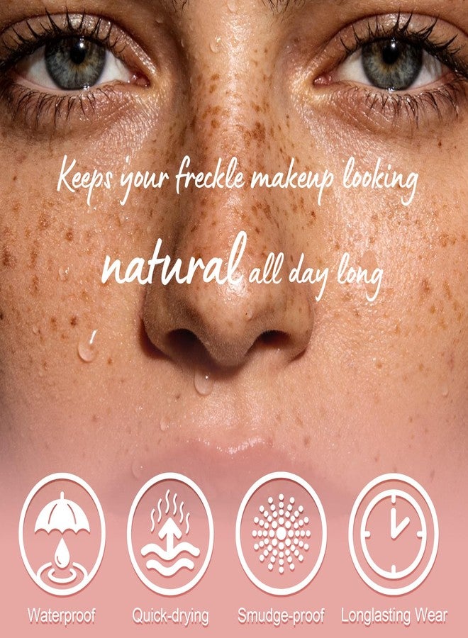 DAGEDA Liquid Freckle Stamp, Brown Freckle Stamp Pen Air Cushion, Quick-drying, Waterproof, Longlasting Natural Lifelike Freckles Makeup,Magic Fake Freckles for Freckles Makeup,02 Light - Image 3